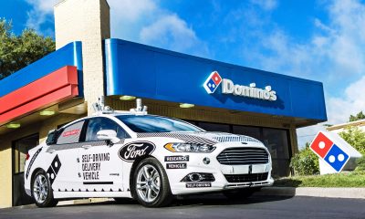 Domino's Pizza, Ford Motors, Self driving vehicles, Self driving cars, Pizza delivery, Ford Fusion Hybrid car, Customers, Business news
