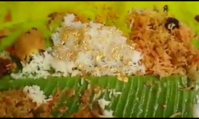 Wedding, Rice served with gold, golden rice, Hyderabad, Caters serves gold rice