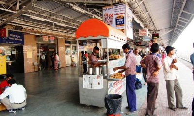 ﻿Indian Railway, Food stall, food stall on station, Railway Station, Pantry, clean food stall