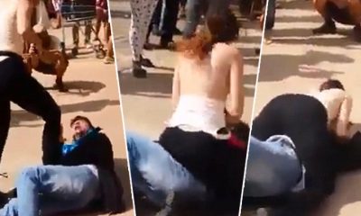 Woman takes off top, Woman rubs breast on man face, Brazilian woman, Brazil, World news, Weird news, Off beat news