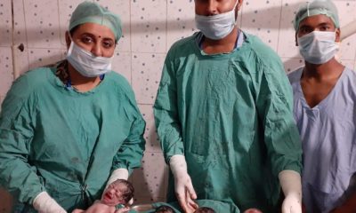 Quadruplets, Four babies, Muslim woman, UP woman delivers quadruplets, First baby, IVF technology, Twins, Triplets, Lucknow, Uttar Pradesh news, Regional news