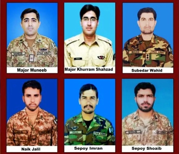 पाकिस्तानी सेना के 6 अधिकारियों की हेलिकॉप्टर क्रैश में मौत