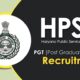 HPSC Recruitment for the posts of PGT