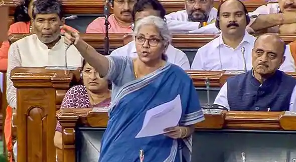 Nirmala Sitharaman in Lok Sabha