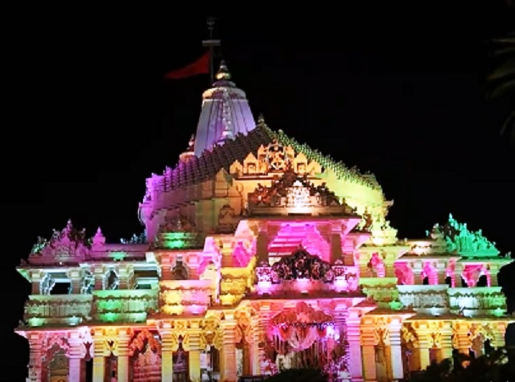 Somnath temple on Mahashivratri