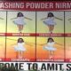 Amit Shah welcomed with poster of Washing Powder Nirma