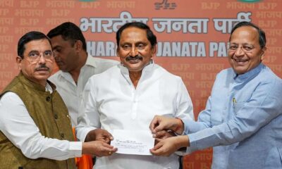 Former Andhra Pradesh CM Kiran Reddy joins BJP