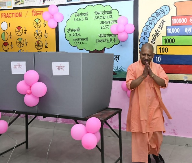 CM yogi voting