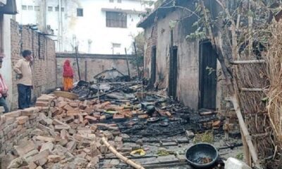 Fierce fire in the house in Muzaffarpur