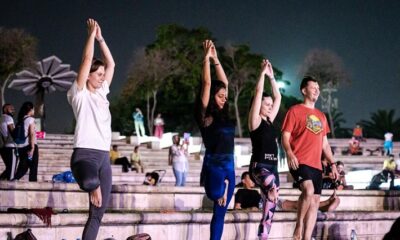 More than 2000 people gathered in yoga program in Dubai
