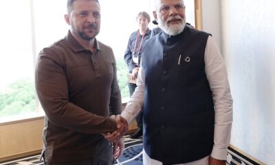 PM Modi meet President Volodymyr Zelensky