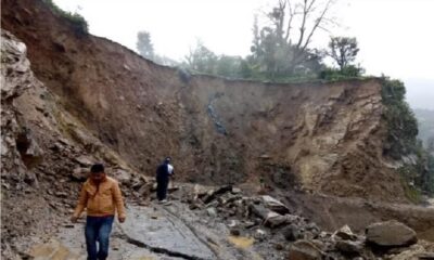 Landslide in Gaurikund due to heavy rains
