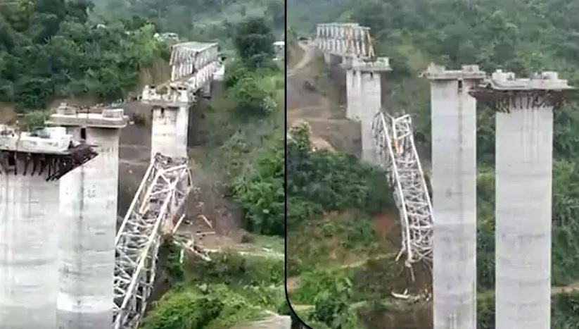 17 laborers died due to under-construction bridge collapse in Mizoram