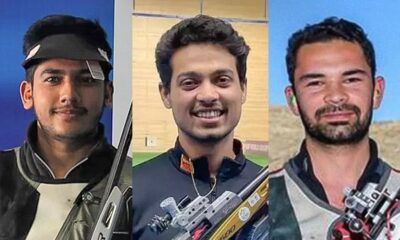 Indian men trio wins gold in 50 meter rifle in Asian Games 2023