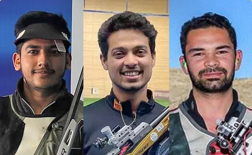 Indian men trio wins gold in 50 meter rifle in Asian Games 2023