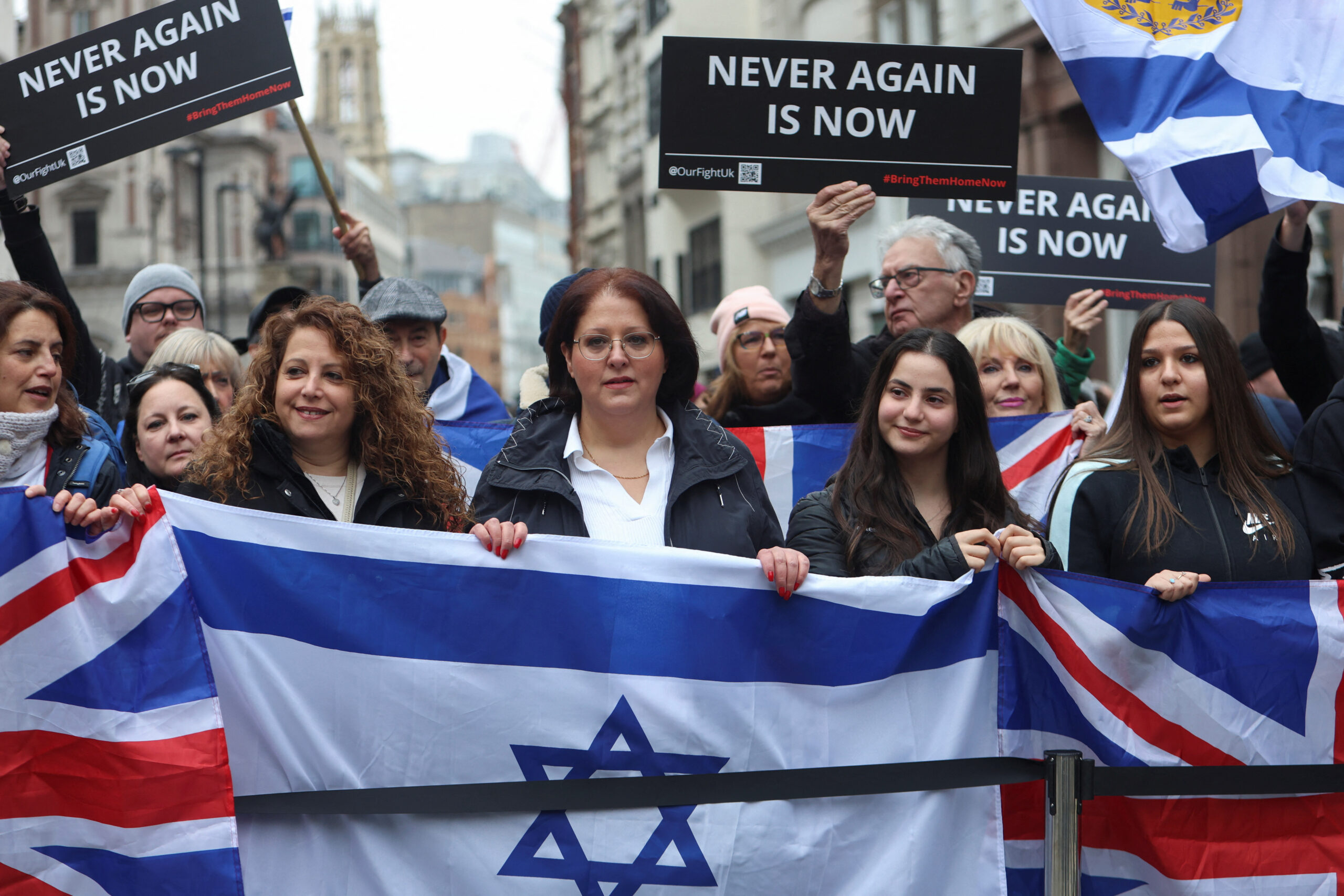 March against antiSemitism on the streets of London