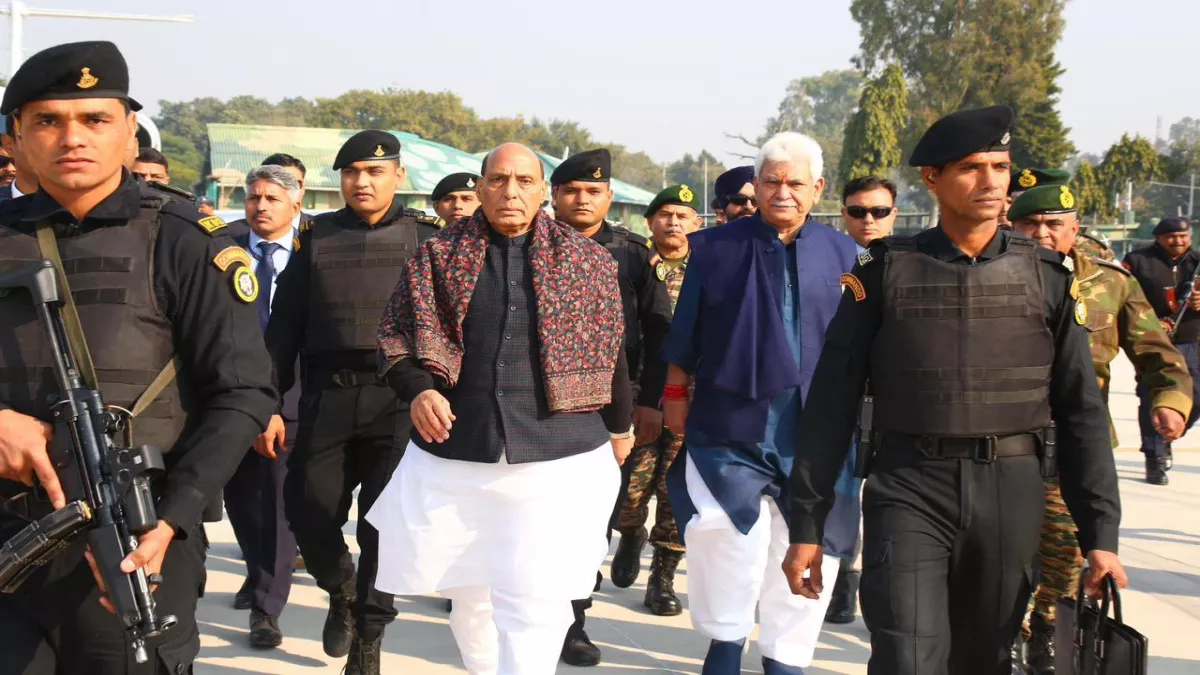Rajnath Singh told the soldiers in Rajouri
