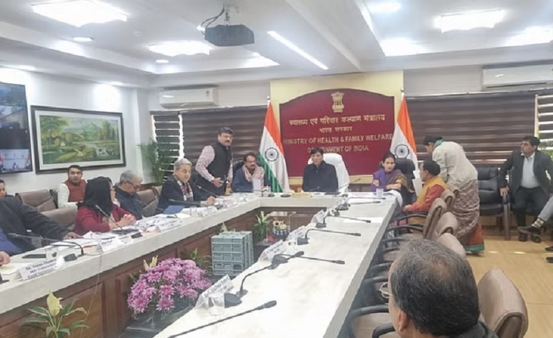 Union Health Minister Dr Mansukh Mandaviya holds a high-level review meeting
