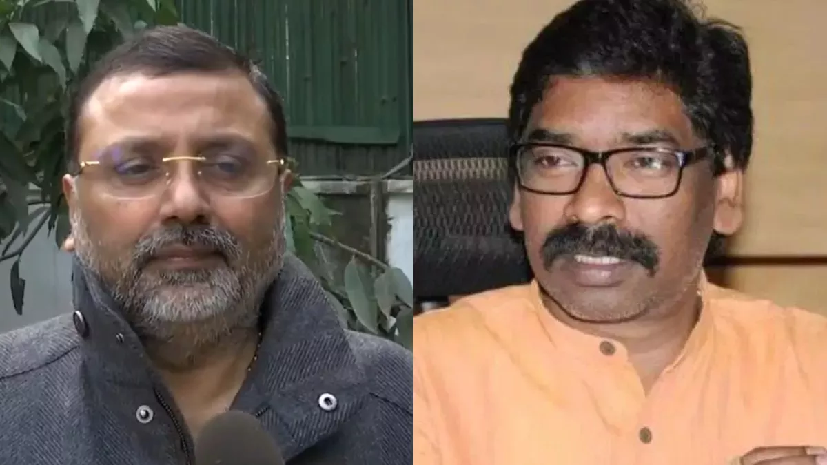 BJP MP Nishikant Dubey claims - Arvind Kejriwal helped in driving away CM Hemant Soren