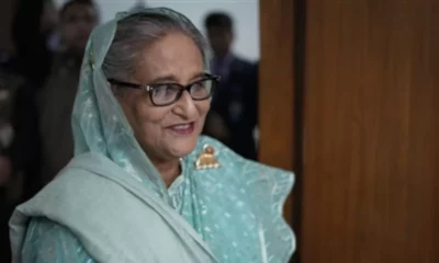 Bangladeshi PM Sheikh Hasina before casting her vote