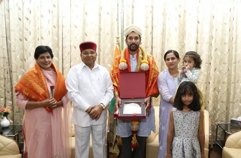 Karnataka Governor honored Arun Yogiraj