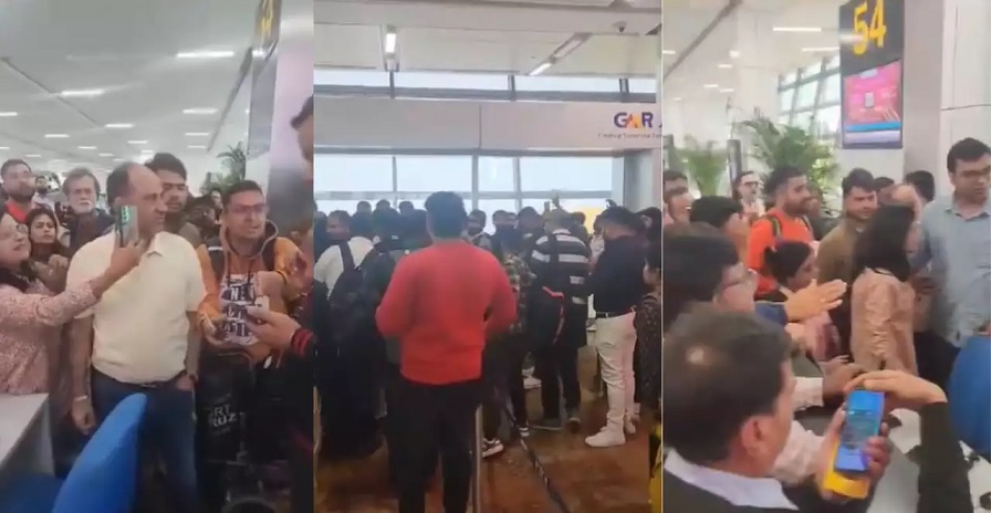 Passengers upset at Delhi airport, many flights cancelled