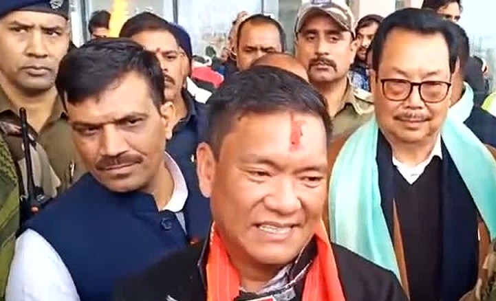 Arunachal CM Pema Khandu reached Ayodhya with his cabinet